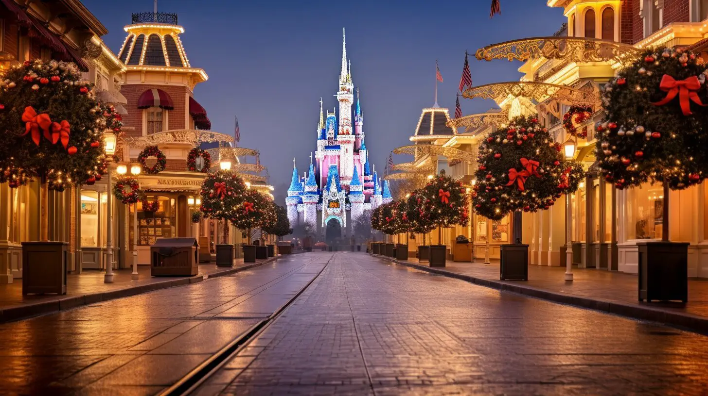 when does disney decorate for christmas